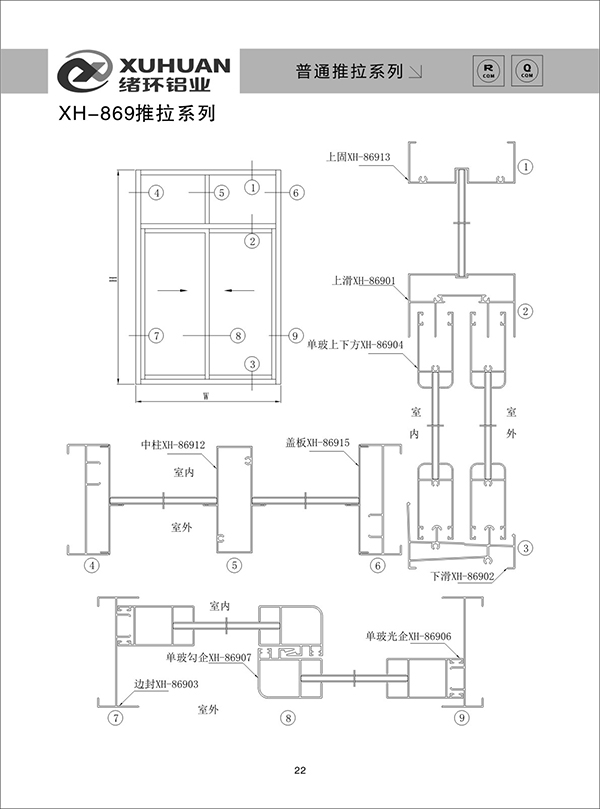 XH-869推拉系列